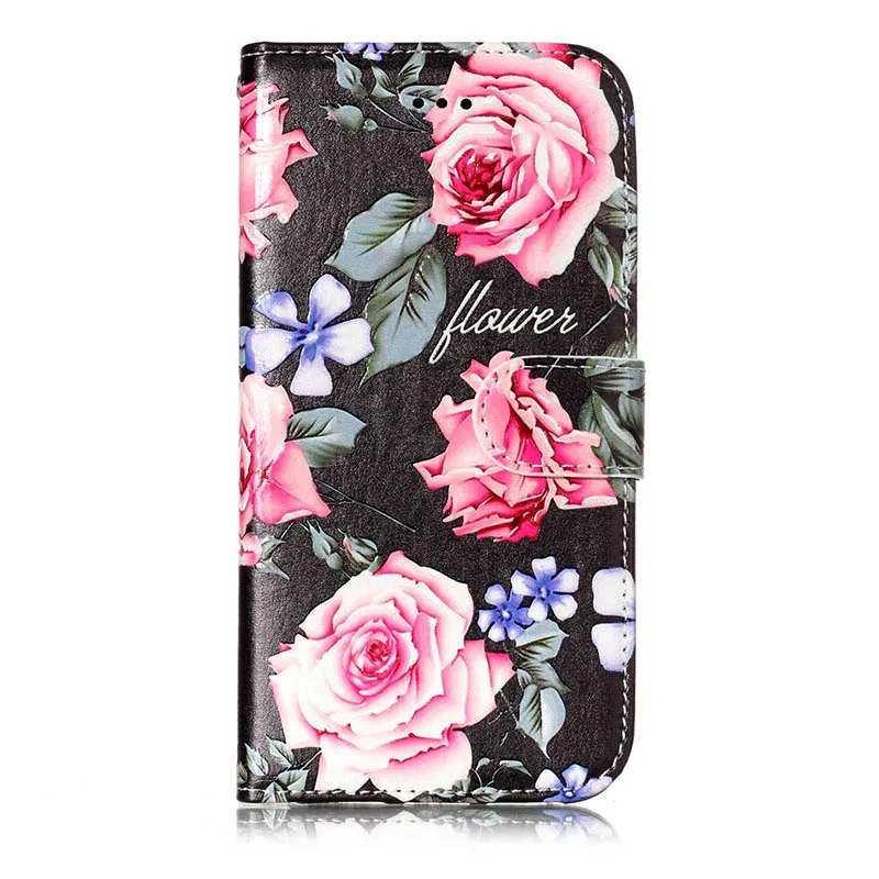 Peony Флип кожаный чехол-бумажник для iPhone 11 Pro Max задняя крышка для iPhone XS Max X XR 5S SE 6S 7 8 Plus Funda для iPod Touch 5 6 - Цвет: Peony