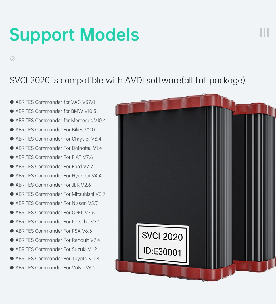 FVDI SVCI автоматический ключ программист Abrites Commander полная версия включает(SVCI) FVDI vvdi функции