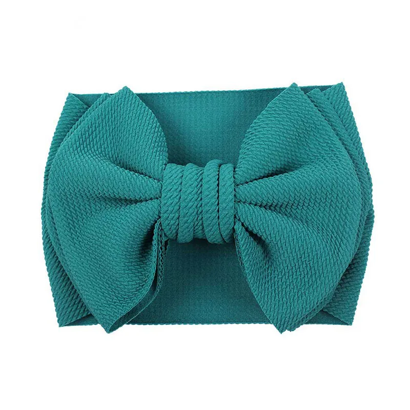 Baby Girl Double Layer Bowknot Headband Toddler Soft Nylon Elastic Turban Kids Gray Headwear Princess Party Hair Bands for Baby big bows headband velvet girls thin nylon headband double layer infant spring hair accessories kids party hairbands traceless