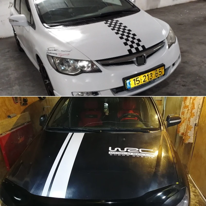 Виниловые гоночные спортивные наклейки на голову автомобиля для Opel Astra h j g k Insignia Corsa d vectra c b Mini Cooper r56 Tesla модель 3 s x