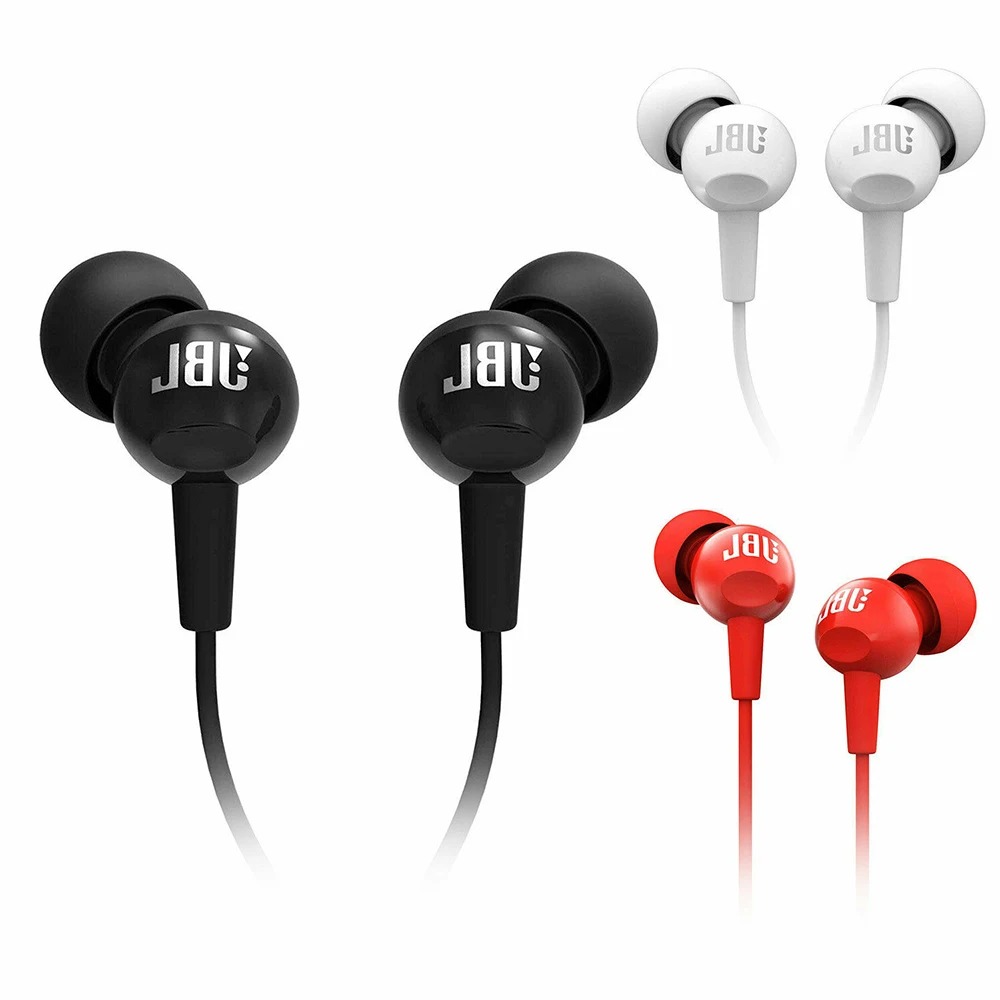 Новинка оригинальные проводные наушники вкладыши JBL C100Si 3 5 мм стерео гарнитура с