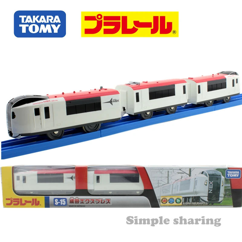 Takara Tomy tomica Plarail S15 Нарита Экспресс поезд модель комплект литья под давлением Развивающие игрушки для малышей Горячая миниатюрная детская дорожка безделушка