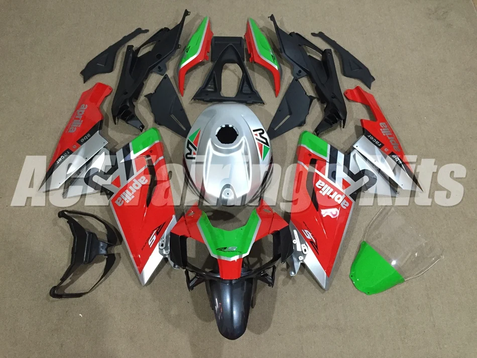 ABS литья под давлением обтекатель комплект подходит для Aprilia RS125 06 07 08 09 10 11 RS4 РСВ 125 2006-2011 Обтекатели красное серебро зеленый