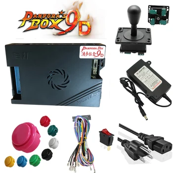 

Original Pandora Box 9D 2500 Games Set DIY Arcade Kit Push Buttons Joysticks Arcade Machine Bundle Home Cabinet Kit with manual