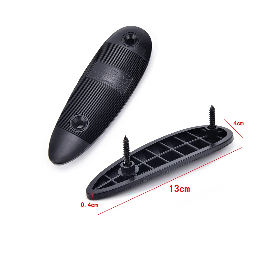 

1Set Durable Plastic Non-Slip Ribbed Slip Recoil Pad With Screw Gun Butt Stock Gentle Cushion Push Pad Hunting Accessories