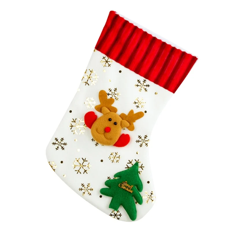 Подарки держатели для сумки Новогодний носок для подарков KidsSanta Клаус конфеты сумки Рождественская игрушка орнамент Рождественский Декор для дома