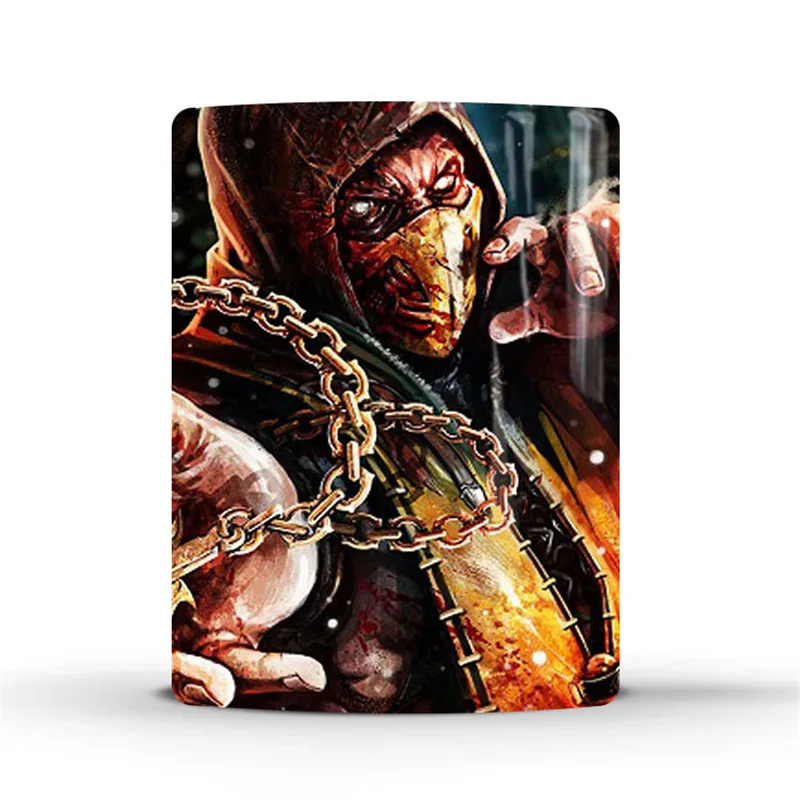 Mortal Kombat X керамическая кружка 350 мл Волшебная меняющая цвет кружка креативная игра подарок для мальчика