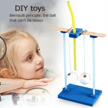 

Kids Creative DIY Model Toys No Blow Off Ball Experiment Materials Kit
