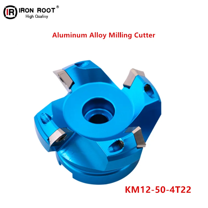 1Ps CNC 45 градусов угол алюминиевый фреза KM12 50 4T 22 для SEKT/SEHT/SEGX1204 карбида