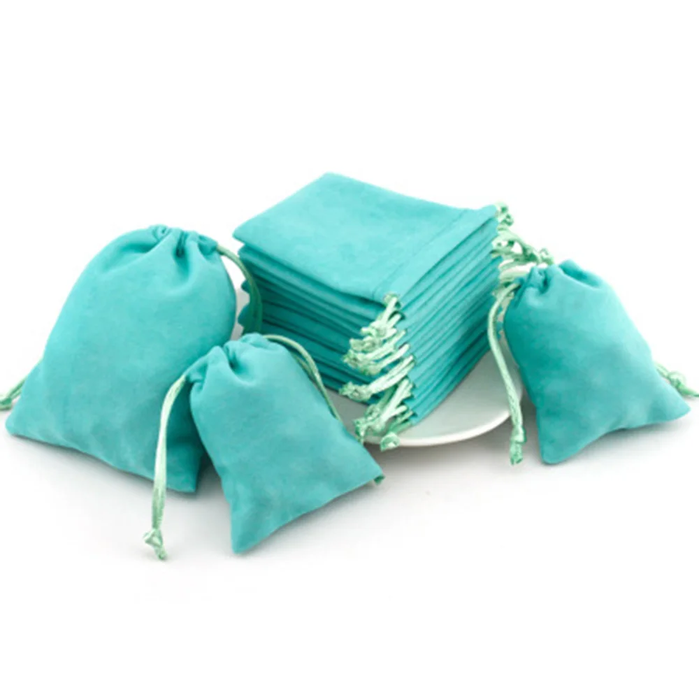 5pcs Personalized Drawstring Bags Custom Jewelry Packaging Pouches Chic