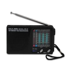 KK-9 Мини Черный AM/FM Портативный коротковолновый домашний Высокочувствительный прочный Полнодиапазонный радио моно канал беспроводные классические колонки