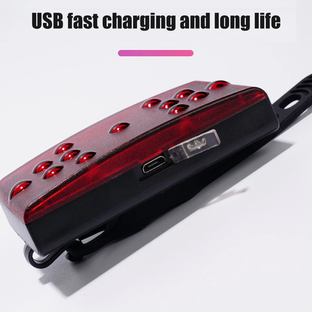 DSYCAR USB 충전식 자전거 미등, 회전 신호, 무선 원격 제어 울트라 브라이트 LED 안전 경고 후면 조명