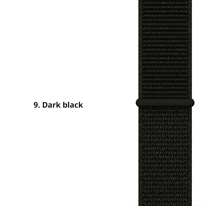 Нейлоновый ремешок для часов B57 для samsung Galaxy 42/46 мм gear S3/sport/S2 Classic 22 20 мм ремешок для часов нейлоновый спортивный ремешок - Цвет ремешка: dark black