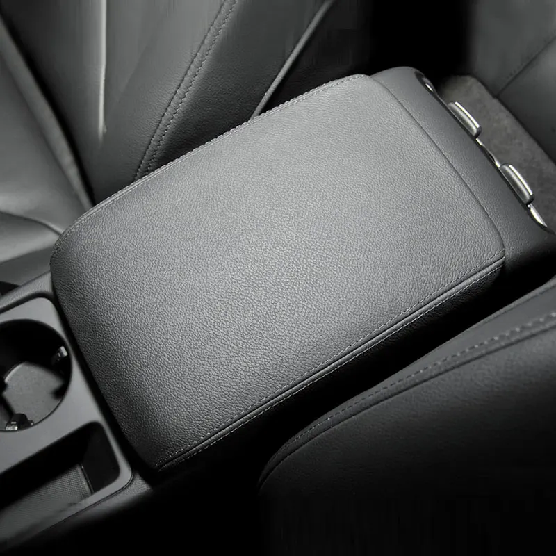 

Soft Microfiber Leather Armrest Cover For Audi A4 2009 - 2016 Car-styling Center Control Armrest Box Skin Cover Sticker Trim