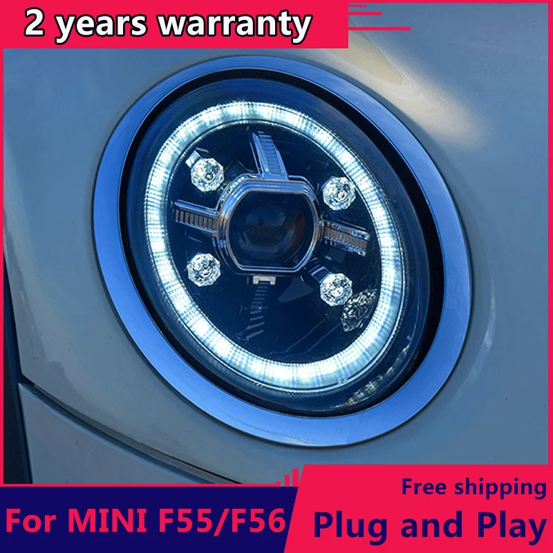 Стайлинг автомобиля для Mini F55 F56 2014-2019 cooper head светильник s все светодиодный ные