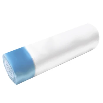 

5 Rolls Home Kitchen Bathroom Thick Plastic Drawstring Trash Bag Double-Seam Leakproof Strong Trash Bag Garbage Bags
