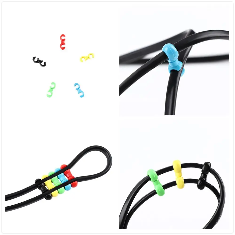 Lot 4mm//5mm Hydraulic Brake Pipe Line Rotatable Buckle Clip Bike Cable Wire S