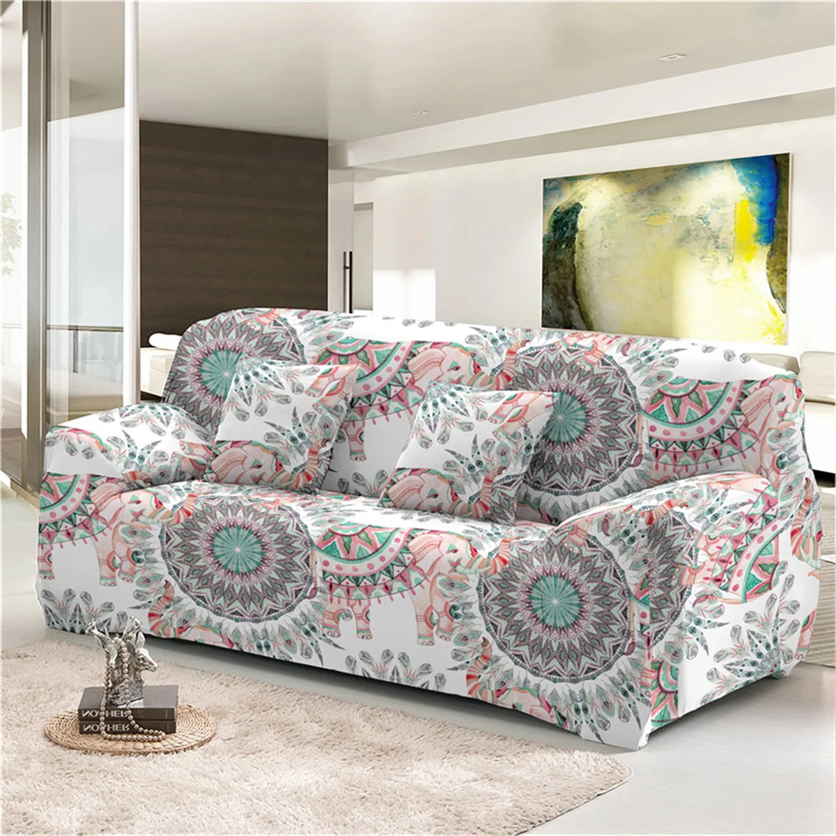 Boniu slipcovers диван крышка животных печати секционные эластичный чехол для дивана диван Полотенца для Гостиная один/два три/Четырехместный