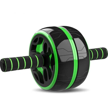 

Abdominal Exercise Roller Steel Tube PVC Thicken Wheel Abdomen Training Roller Fitness Mute Abs Workout Gym Equipment