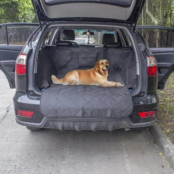 

Non-slip Waterproof Dog Cargo Liner Dual-use soft SUV dog Car Trunk Mat pet dog car Back Seat Cover for Trunk SUV Pet Barrier