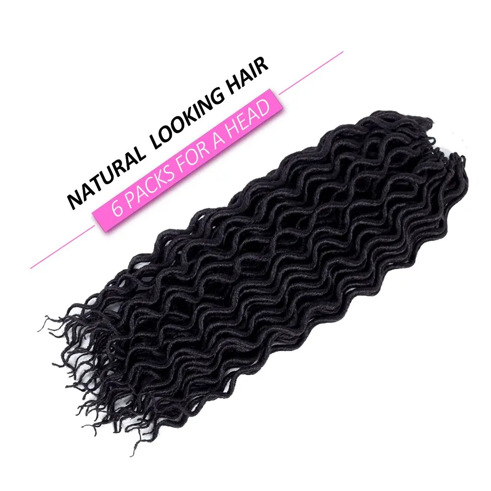 Faux locs CURLY, на крючках, косички, эффектом деграде(переход от темного к волосы в косичках, богемно, черный цвет, оптом, наращенные волосы на крючке, синтетические волосы для Для женщин и девочек