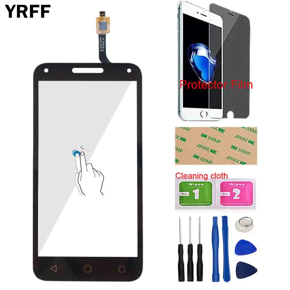 Black With Tools Сенсорный экран для Alcatel One touch U5 3g 4047D 4047G 4047 OT4047 OT4047D сенсорный экран дигитайзер Сенсорное стекло 5," панель телефона - Цвет: Black With Tools