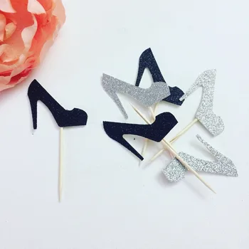 

Stiletto cupcake toppers, stiletto toppers, pump cupcake toppers, high heel cupcake toppers (12 toppers)