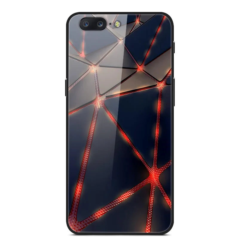 Для Oneplus 5 5 T чехол из закаленного стекла жесткий чехол для телефона для Oneplus 7 Pro TPU бампер чехол s для One plus 5 T 7 Pro Coque - Цвет: 23