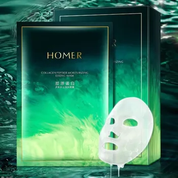 

10pcs/box Collagen Peptide Mask Moisturizing Hydrating Essence Mask Firming Elastic Skin Collagen Mask