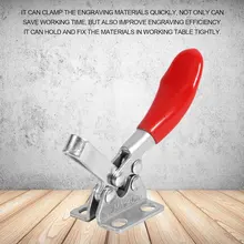 

2pcs CNC Work Table Horizontal Toggle Clamp Quick-Release Toggle Clamps Set Vertical Toggle Clamp Hand Clip Tool Fixture