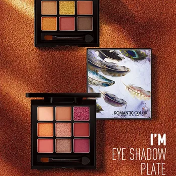 

Hot sale 9 Color Matte Pearlescent Eyeshadow Palette Makeup Kit Party Charming Smooth Lasting for Eye fre