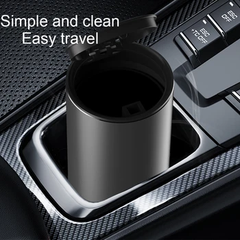 

2020 New Alloy Car Trash Can Auto Organizer Storage Bag Car Garbage Bin Ashtray Dust Case Holder Auto Interior Accessories