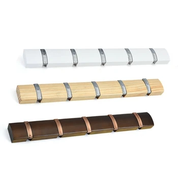 

Wall Mount Towel Hanger Foldable Wooden Holder Household Solid Wood Coat Hook Foldable Wooden Holder Household Wooden Coat Hook