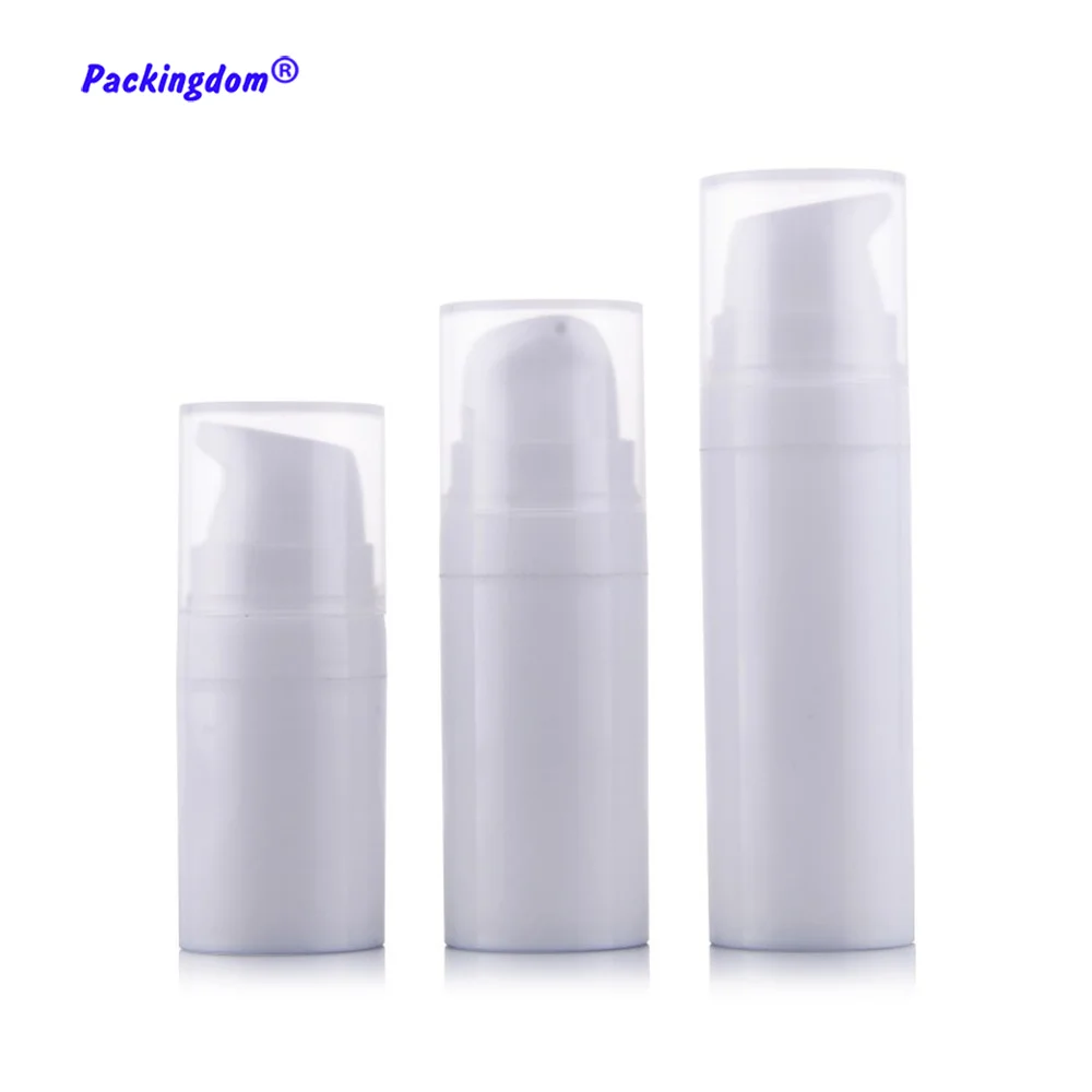20pcs Plastic Airless Pump Bottle Clear Cover Cosmetic Container Small Sample Tube Empty Mini Travel Bottles Packaging 10ml 15ml | Красота и