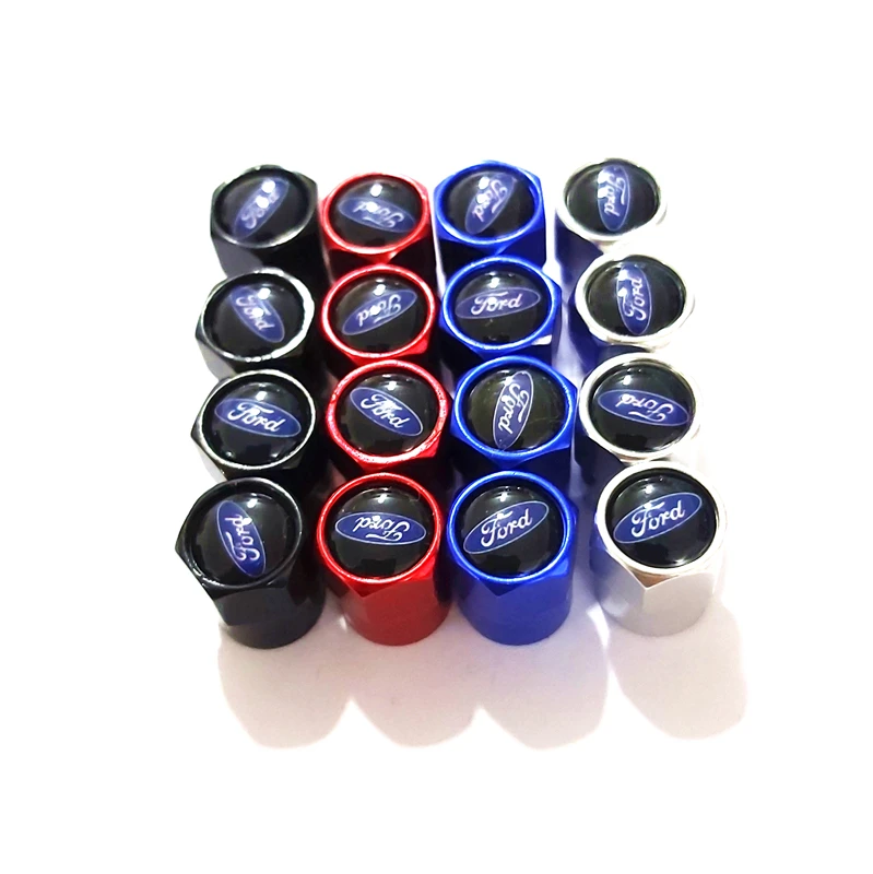 

4pcs Aluminum alloy SPORT Emblem Car Tire Valve Cap Tyre Air Stems Caps For Ford S MAX Focus 2012 mk2 3 4 Car Styling