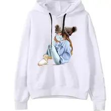 Женские толстовки Харадзюку, толстовка с капюшоном, толстовки Супер мамы, толстовки с принтом, большие толстовки, женская белая толстовка с капюшоном, женская одежда