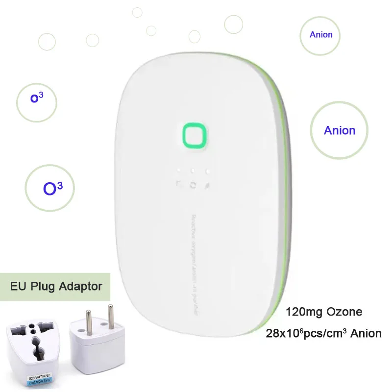 

2800 Million Negative Ion Air Purifier 120Mg Ozone Generator Portable