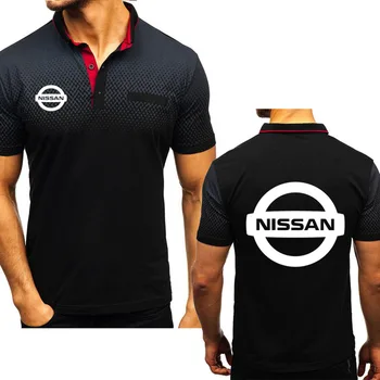 

New 2020 Men's Short sleeve for Nissan Car Logo Printed Summer high quality Cotton Men's short sleeve casual polo shirt Q