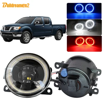 

Buildreamen2 For Nissan Frontier 2005-2015 Car H11 4000LM LED Fog Light Lens Angel Eye DRL Daytime Running Light 12V Accessories