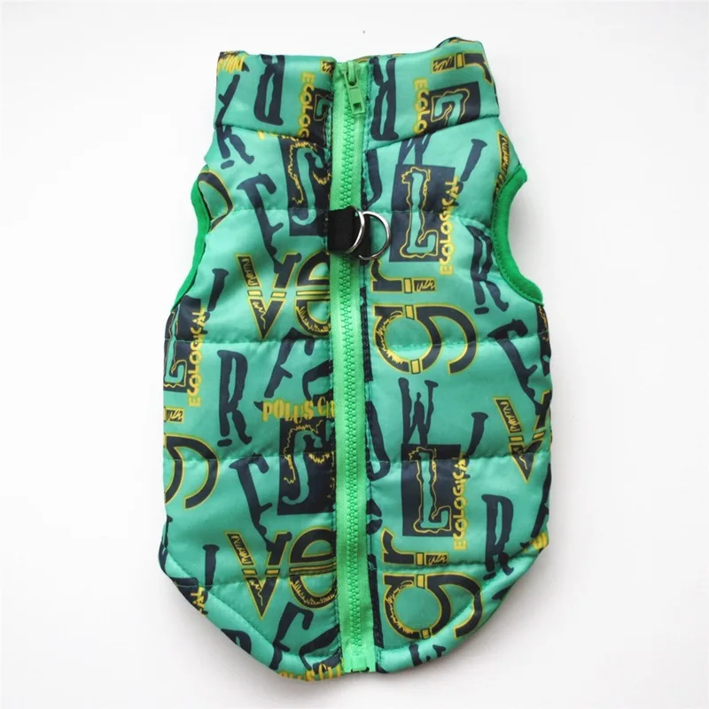 Puppy Dog Cotton-padded Jacket Vest Angel Baby-Traction Buckle Pet Clothes Blue Bow Autumn &amp Winter New Style | Дом и сад