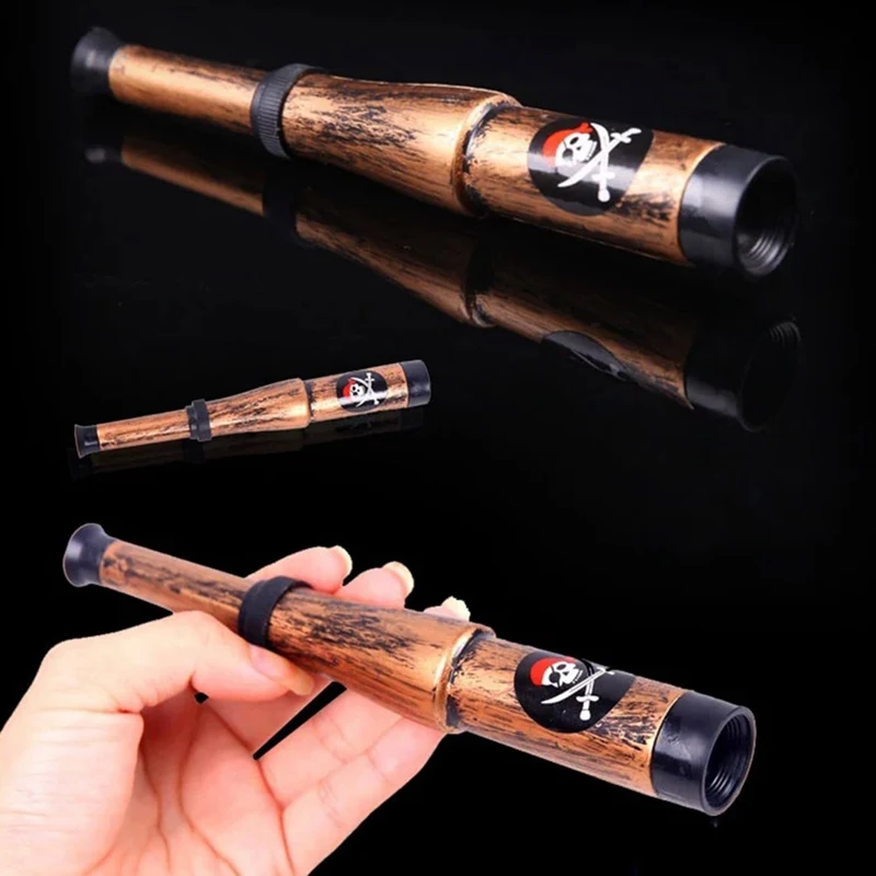

Pirate Dress Up Hat Costume Sword Telescope Toy Pirate Dress Up Halloween Gift Set Party Supplies