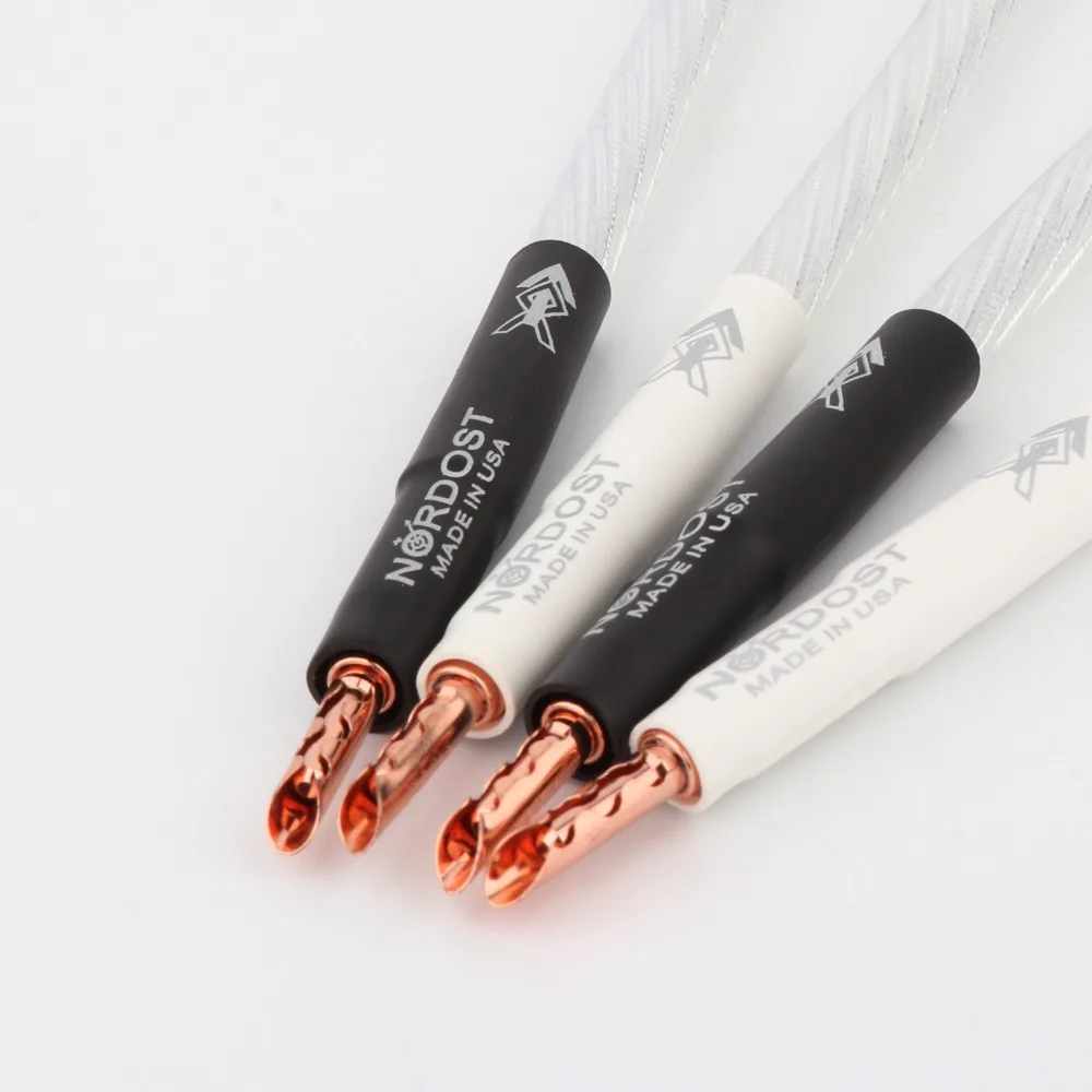 Nordost Odin Hifi Sterling Silver Jumper Cabo de Áudio Máquina de Linha Febre Cabo do Altifalante Cobre Puro Banana para y Cabo do Altifalante - Image 5