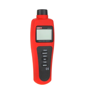 

UNI-T UT371New Air Speed Anemometro Data Hold Non-Contact Digital Professional Tachometer RPM Range 10RPM~99999RPM USB interface