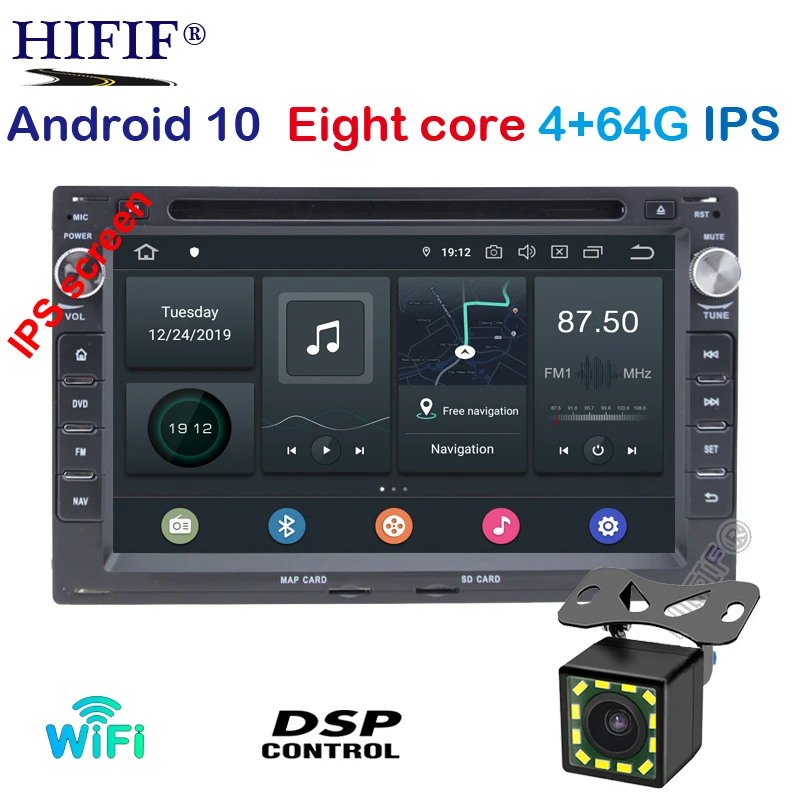 

4G RAM+64G ROM IPS DSP 7 inch Android 10.0 2DIN Car DVD GPS For VW PASSAT B5 B4 for GOLF4 Android dvd car 2Din GPS Navi Radio