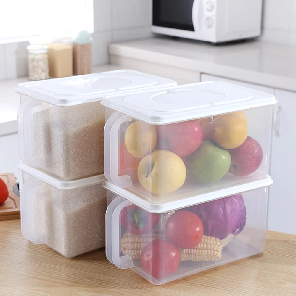 Kitchen Food Storage Box Storage Tank Airtight Storage Container with Lids Sealed Cans for Fruits Coarse Cereals Grains Snacks