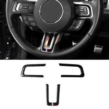 

For Ford Mustang 2015 2016 Auto Accessories Steering Trim Cover Duable