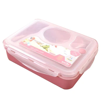 

Lunch Box Plastic Microwave Oven With Lid Can Be Heated Compartment Lunch Box Picnic Vegetarian Fruit Food Container