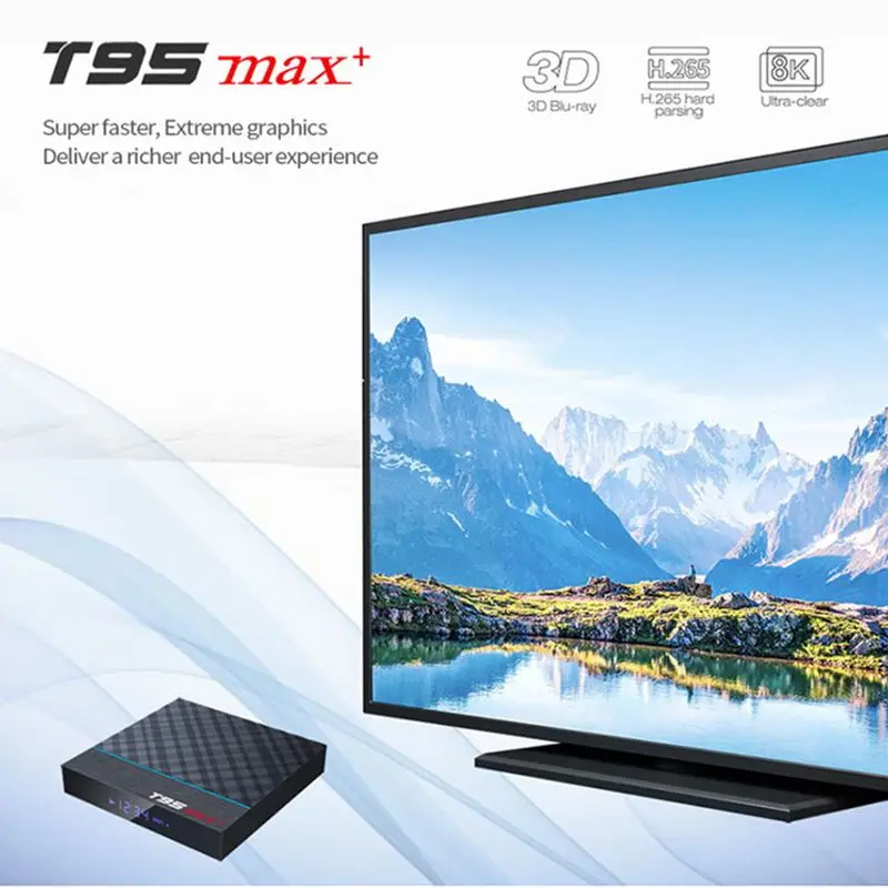  T95 Max Plus Android TV Box Amlogic S905X3 4GB RAM 64GB ROM 5G WIFI bluetooth 4.0 Android 9.0 4K 8K