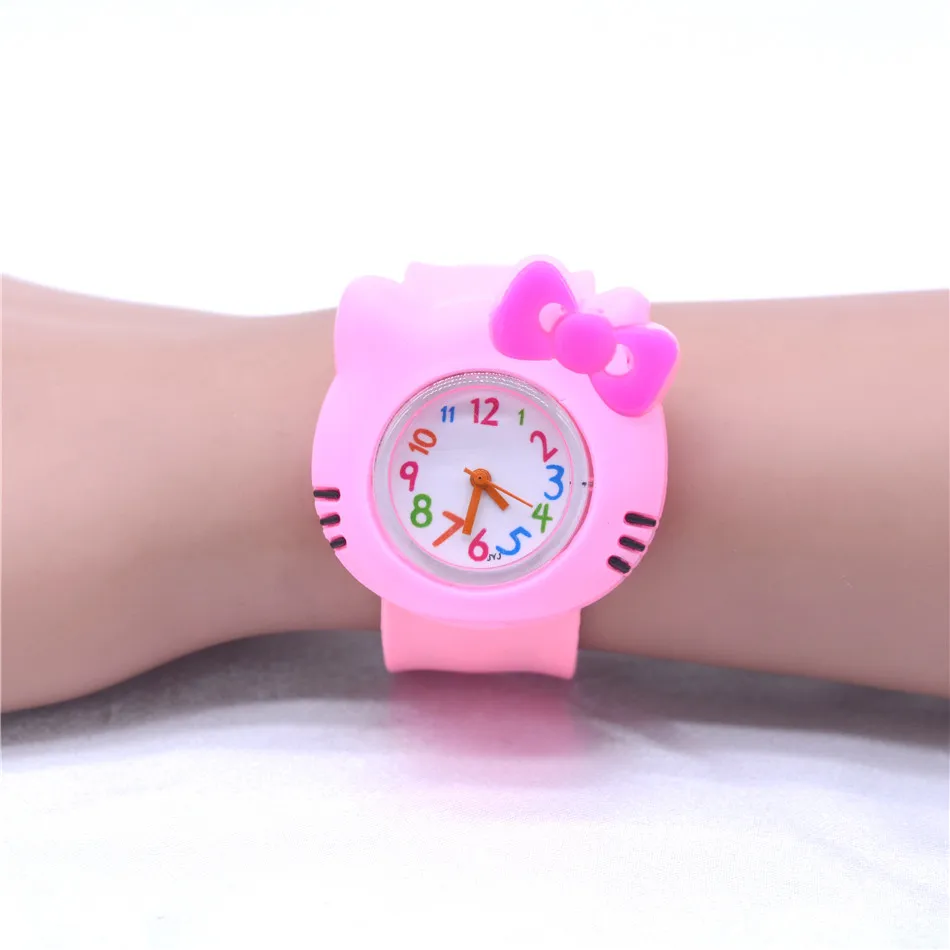 New Silicone Candy Infant Watch Girls Clock Fashion Kids Watches Children Wristwatch Cartoon Quartz Watch