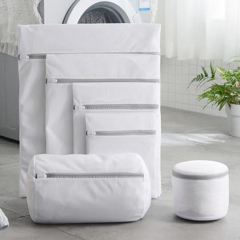 15 Size Mesh Laundry Bag Polyester Laundry Wash Bags Coarse Net Laundry Basket Laundry Bags for Washing Machines Mesh Bra Bag